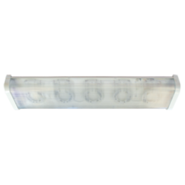 Ecola Light GX53 LED ДПО12-2х8-001 светильник прямоугольный накладной 5*GX53 прозрачный белый 638х165х70