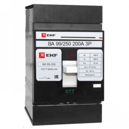 Автоматический выключатель ВА-99 250/200А 3P 35кА EKF PROxima