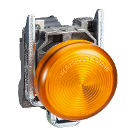 Сигн. лампа O 22 мм - IP65 - жёлтый - встр. светодиод - 24 В - клеммы - ATEX
