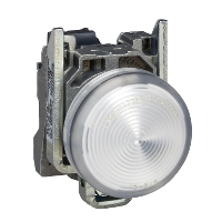 Сигн. лампа O 22 мм - IP65 - белый - встр. светодиод - 24 В - клеммы - ATEX