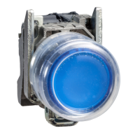 Кнопка с подсветкой ATEX - синий - O 22 - 240В    