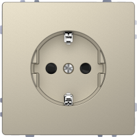SCHUKO socket-outlet, shutter, screwless terminals, sahara, System Design