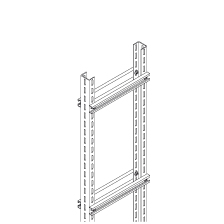 Вертикальный лестничный лоток STU 62