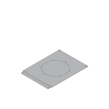 UEBSBMD 260R Assembly cover, blank, round