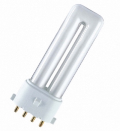 Лампа люминесцентная компактная OSRAM DULUX S/E - 11W/840 900lm 2G7 4000K - 4050300020181