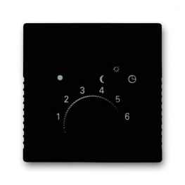Накладка на термостат ABB BASIC55, chateau-black, 1710-0-3935