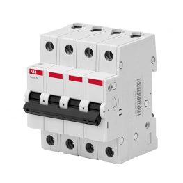 Автоматический выключатель ABB 4P, 50A, C, 4,5кА, BMS414C50