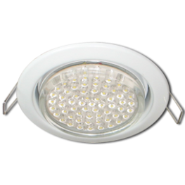 Ecola GX53 H4 Downlight without reflector_white (светильник) 38x106 - 10 pack