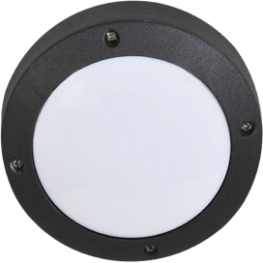  Ecola GX53 LED B4139S светильник накладной IP65 матовый Круг алюмин. 1*GX53 Черный 145x145x65