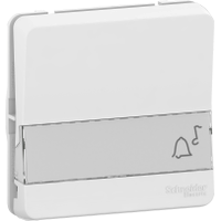 Mureva Styl - push-button label holder flush & surface mounting - white