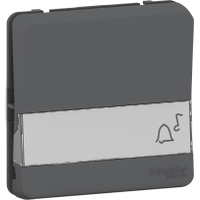 Mureva Styl - push-button label holder flush & surface mounting - grey