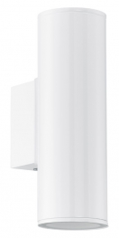 Уличный светодиодный светильник настенный RIGA, 2х3W (GU10), нерж. сталь/белый