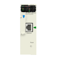 Модуль сети Ethernet 10/100 RJ45 (поставляется с картой памяти BMXRWSB000M), H