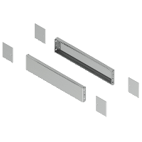 Spacial - комплект боковых панелей цоколя, ВхГ = 100х400 мм, нерж. сталь 304L