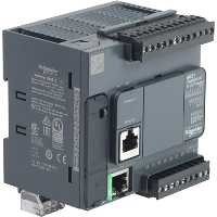 Компактный Базовый блок M221-16IO транзист источник Ethernet           