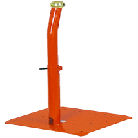 Металл. подставка регулируемой высоты для 2-ручных станций управл., оранжевый