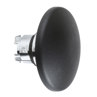 Головка грибовидной кнопки 22 мм черная 60мм