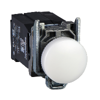 Сигнальная лампа 22 мм с трансформатором питания белая
