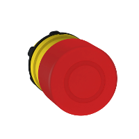 Головка грибовидной кнопки 22 мм с подсветкой красная 40мм