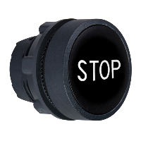 Головка черная для кнопки 22 мм с маркировкой STOP