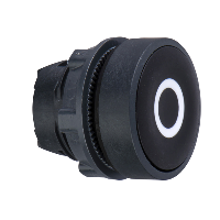 Головка черная для кнопки 22 мм с маркировкой O