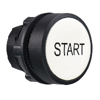 Головка белая для кнопки 22 мм с маркировкой START