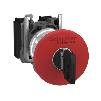 Кнопка аварийного отключения 22 мм с ключем