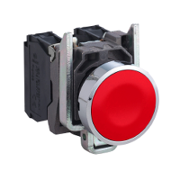 Кнопка 22 мм красная с возвратом 1НЗ