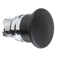 Головка кнопки 22 мм грибовидная черная 40мм с возвратом