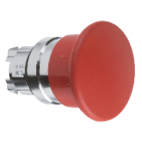 Головка кнопки 22 мм грибовидная красная 40мм с возвратом