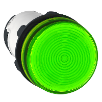 Сигнальная лампа 22 мм до 250В зеленая