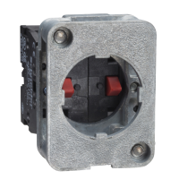 spring return contact block - 2 NC - front mounting, 30 or 40 mm centres