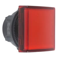 Головка сигнальной лампы 22 мм квадратная красная