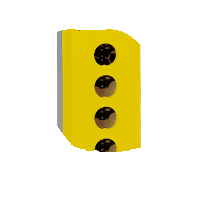 Кнопочный пост желтый, 4 кнопки