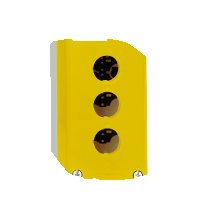 Кнопочный пост, желтый, 3 кнопки