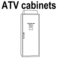 cable entry via the top - for Altivar floor-standing enclosure