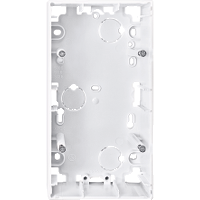 Surface-mounted housing, 2-gang, active white, glossy, M-Arc, M-Smart, M-Plan