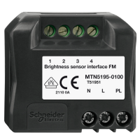Brightness sensor interface flush-mounted