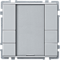 SD, 3-кнопочный выключатель PLUS, алюминий