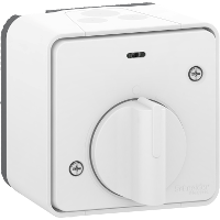 Mureva Styl - mechanical time delay switch - surface mounting - white