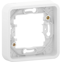 Mureva Styl - cover frame for socket outlet - 1 gang - white