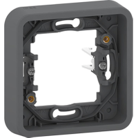 Mureva Styl - cover frame for socket outlet - 1 gang - grey