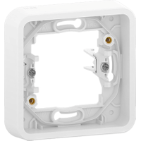 Mureva Styl - cover frame for socket outlet - 1 gang - white