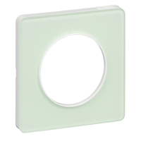 Touch - Рамка - 1 пост - белый & прозрачный зеленый