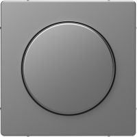 Central plate with rotary knob, stainless steel, System Design
