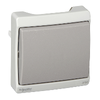 Кнопочный выключатель в блок, о/у, серый, в сборе IP55