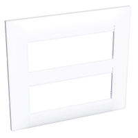 Altira - cover frame - 2x3 inserts 2 gangs horizontal - polar white