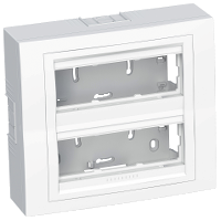 Altira - surface concentration box - 2 x 3 func 45x45 - depth 45mm - polar white