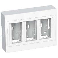 Altira - surface concentration box - 3 x 2 func 45x45 - depth 45mm - polar white