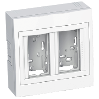 Altira - surface concentration box - 2 x 2 func 45x45 - depth 45mm - polar white